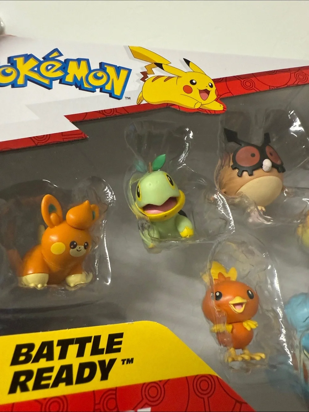 Pokemon Battle Figure Toy set 6 pcs Battle Pawmi Turtwig Hoothoot Torchic +